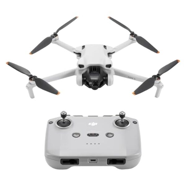 DJI Mini 3 – Mini Drone Caméra Léger avec Nacelle Mécanique à 3 Axes, Vidéo 4K HDR, Temps de Vol de 38 Min, Transmission Vidéo jusqu’à 10 km, Prise de Vue Verticale Réelle, Retour Auto par GPS Intégré